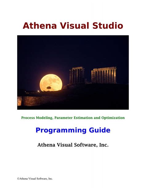 Section A Introduction to the Athena Technical Plan .